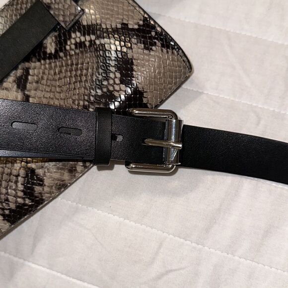 Rebecca Minkoff NWOT L-XL Animal Print Brown Tan Black Mini Belt Bag - Picture 12 of 15